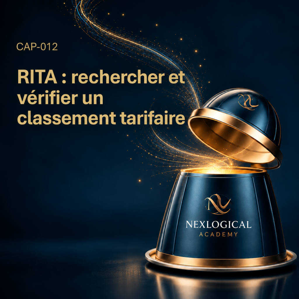 CAP-012 – RITA : rechercher et vérifier un classement tarifaire