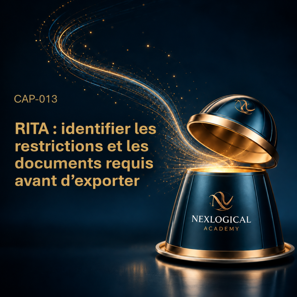 CAP-013 – RITA : identifier les restrictions et les documents requis avant d’exporter