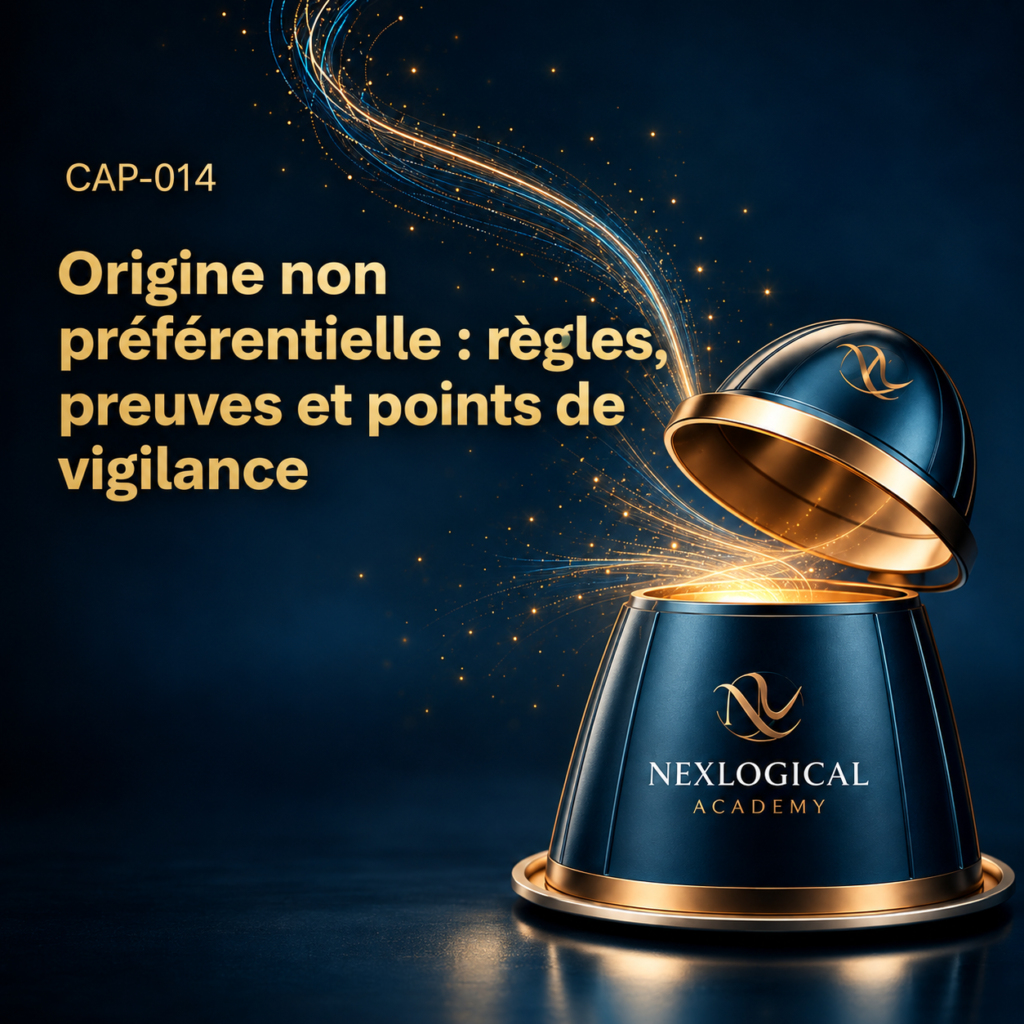 CAP-014 – Origine non préférentielle : règles, preuves et points de vigilance